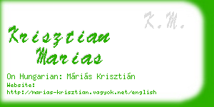 krisztian marias business card