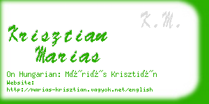 krisztian marias business card